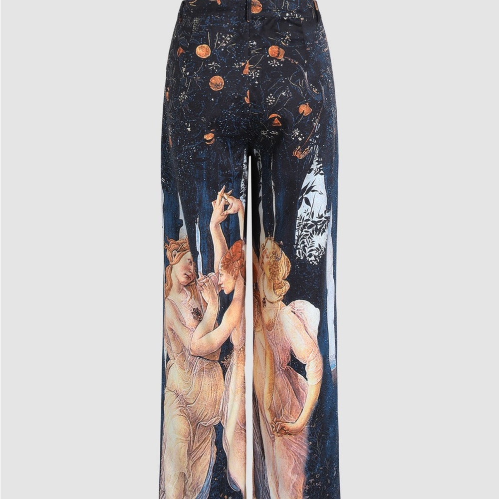 NWT Cider Renaissance Print Straight Leg Pants